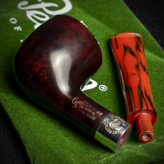 Peterson Of Dublin Harp Smooth Briar Smoking Pipe - Shape No.608