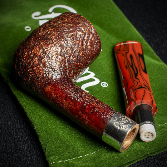 Peterson of Dublin Irish Harp 9mm Sandblast Smoking Pipe - Shape 106