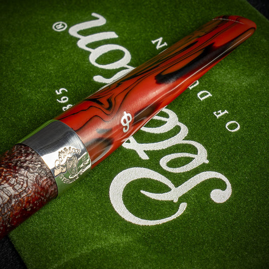 Peterson of Dublin Irish Harp 9mm Sandblast Smoking Pipe - Shape 106