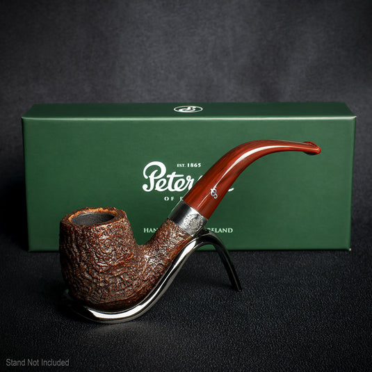 Peterson of Dublin Irish Harp 9mm Sandblast Smoking Pipe - Shape 69