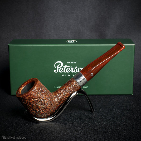 Peterson of Dublin Irish Harp 9mm Sandblast Smoking Pipe - Shape X105