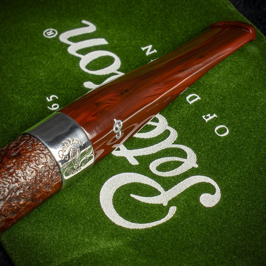 Peterson of Dublin Irish Harp 9mm Sandblast Smoking Pipe - Shape X105