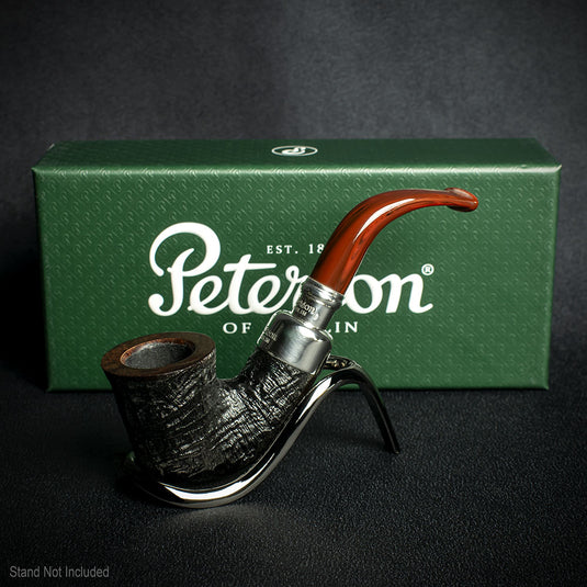 Peterson of Dublin Newgrange Silver Spigot Briar Smoking Pipe - Shape 05