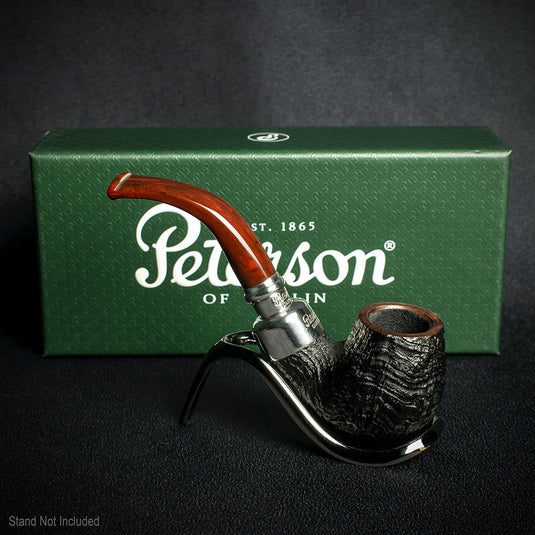 Peterson of Dublin Newgrange Silver Spigot Briar Smoking Pipe - Shape 221