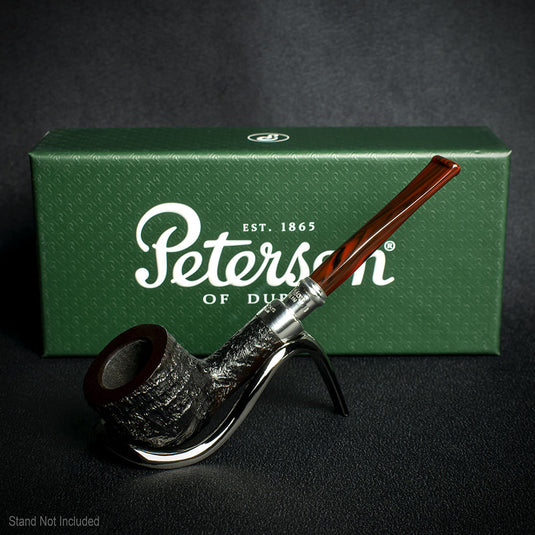 Peterson of Dublin Newgrange Silver Spigot Briar Smoking Pipe - Shape 608