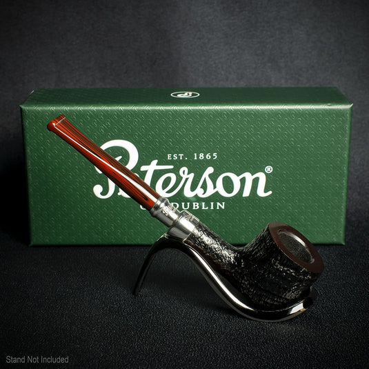Peterson of Dublin Newgrange Silver Spigot Briar Smoking Pipe - Shape 608