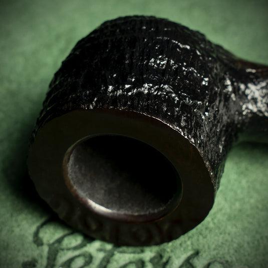 Peterson of Dublin Newgrange Silver Spigot Briar Smoking Pipe - Shape 608