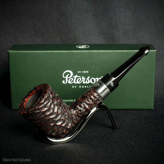 Peterson of Dublin Rusticated Pub Briar Smoking Pipe - Large Dublin