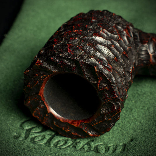 Peterson of Dublin Rusticated Pub Briar Smoking Pipe - Large Dublin