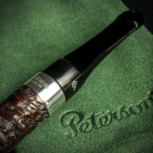 Peterson of Dublin Rusticated Pub Briar Smoking Pipe - Large Dublin