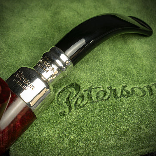 Peterson of Dublin Red Spigot Briar Smoking Pipe - Shape 338
