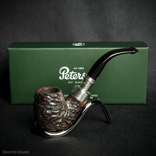 Peterson of Dublin System Spigot Rusticated Briar Smoking Pipe - Shape 304