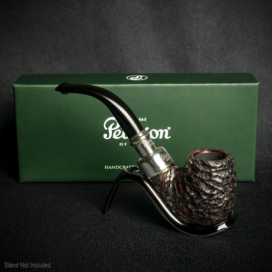 Peterson of Dublin System Spigot Rusticated Briar Smoking Pipe - Shape 304