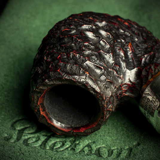 Peterson of Dublin System Spigot Rusticated Briar Smoking Pipe - Shape 304