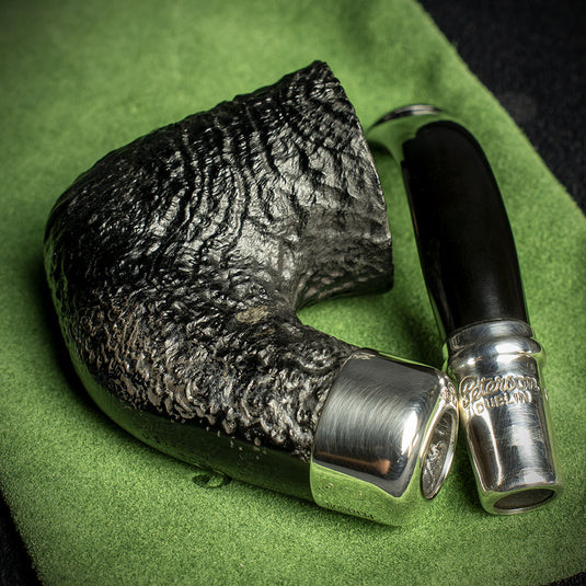 Peterson of Dublin System Spigot Sandblasted Briar Pipe - Shape 305