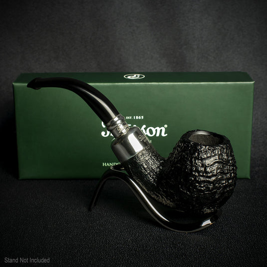 Peterson of Dublin System Spigot Sandblasted Briar Pipe - Shape B42