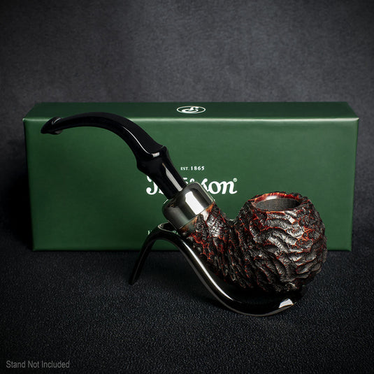 Peterson of Dublin System Rustic Briar Smoking Pipe - Shape No.302