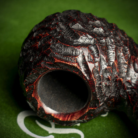 Peterson of Dublin System Rustic Briar Smoking Pipe - Shape No.302