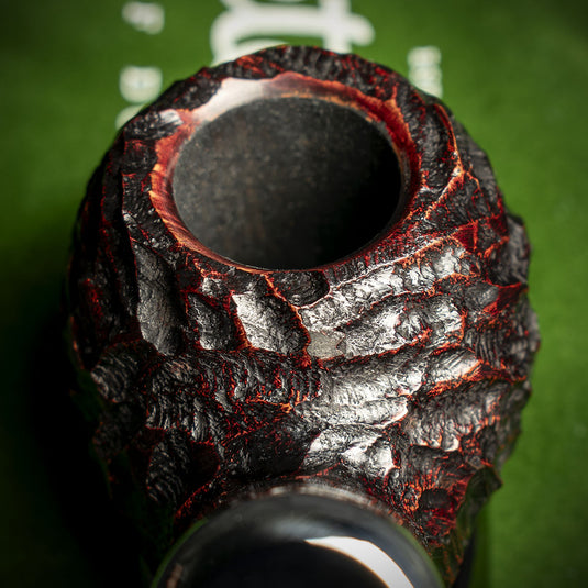 Peterson of Dublin System Rustic Briar Smoking Pipe - Shape No.302
