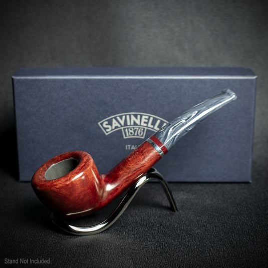 Savinelli Lunaria Smooth Briar Smoking Pipe - Shape 316KS 6mm 