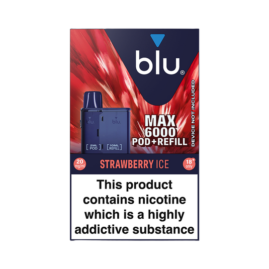 Blu Max 6000 Refill Pod - Strawberry Ice