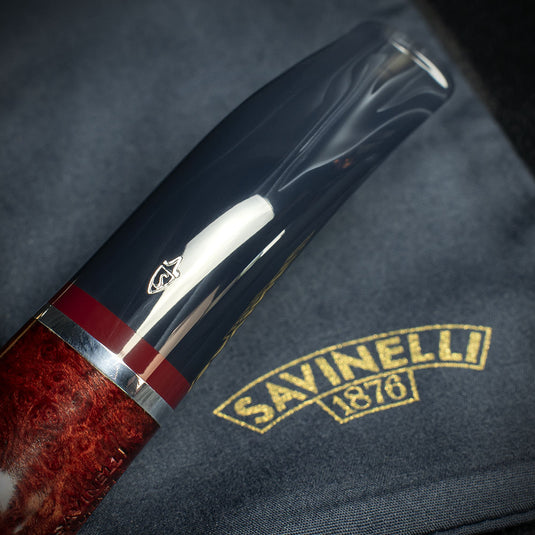 Savinelli Lunaria Smooth Briar Smoking Pipe - Shape 642 6mm 