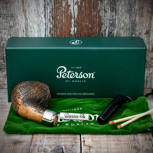 Arklow Sandblasted Briar Pipe By Peterson of Dublin - Shape 68 (9mm)