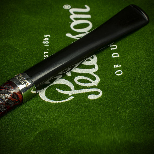 Peterson of Dublin Junior Rusticated Briar Smoking Pipe - Squat Rhodesian