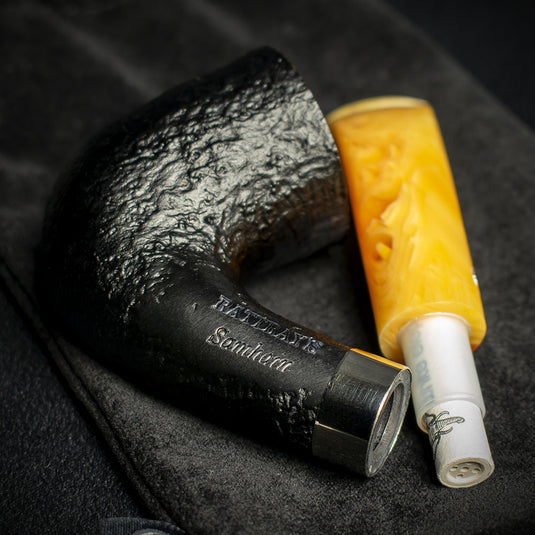 Rattray's Samhain Sandblast Yellow Briar Smoking Pipe - Shape 48