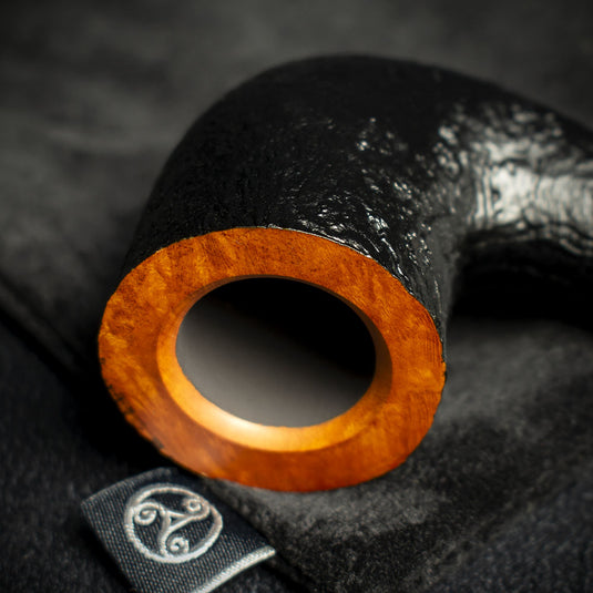 Rattray's Samhain Sandblast Yellow Briar Smoking Pipe - Shape 48