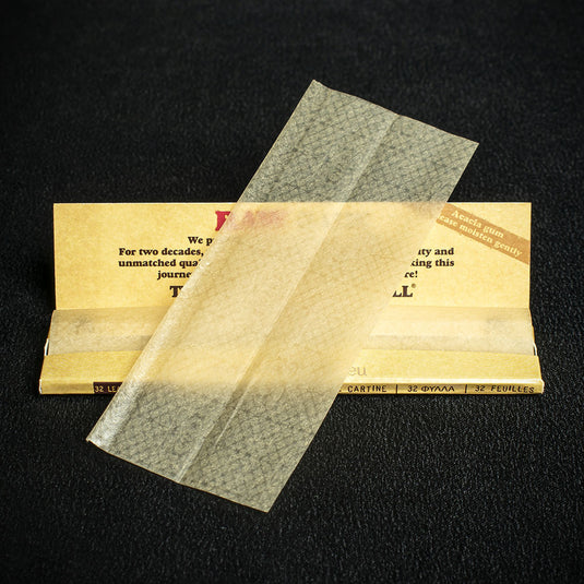 RAW King Size Slim Rolling Papers & Tips Classic Connoisseur - Bundle of 2