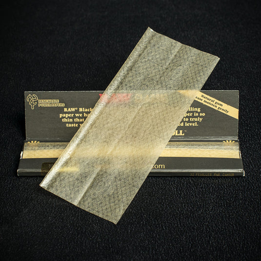 RAW King Size Slim Rolling Papers Black - Bundle of 2