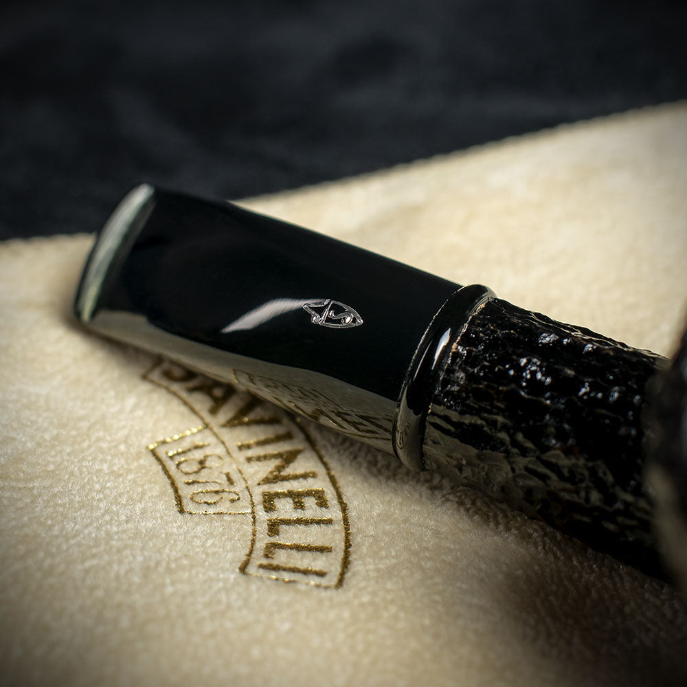 Savinelli Mini - Black Rusticated Briar Smoking Pipe - Shape 626 (6mm ...