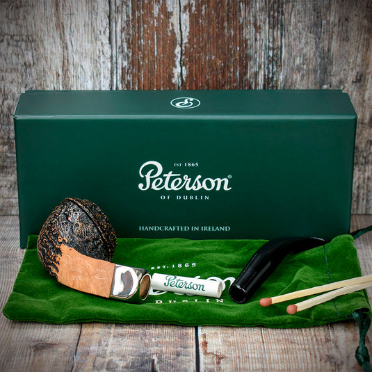 Arklow Sandblasted Briar Pipe By Peterson of Dublin - Shape 80s (9mm)