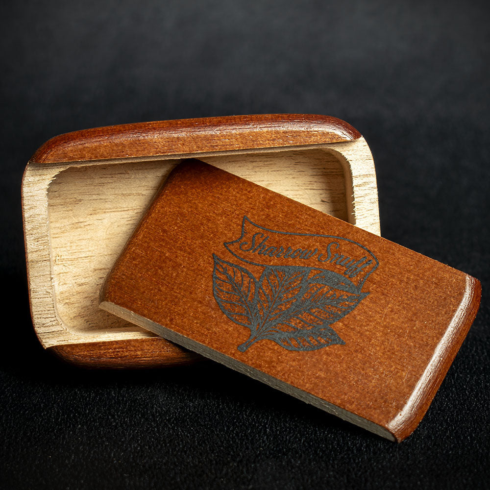 Snuff Box Components Snuff Box Wooden Sliding Lid - Red Oak Finish