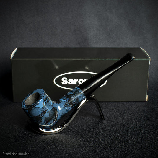 Sarome Blue Moss Straight Pearwood Pipe - 9mm 