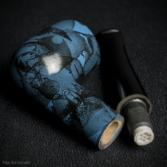 Sarome Blue Moss Straight Pearwood Pipe - 9mm 