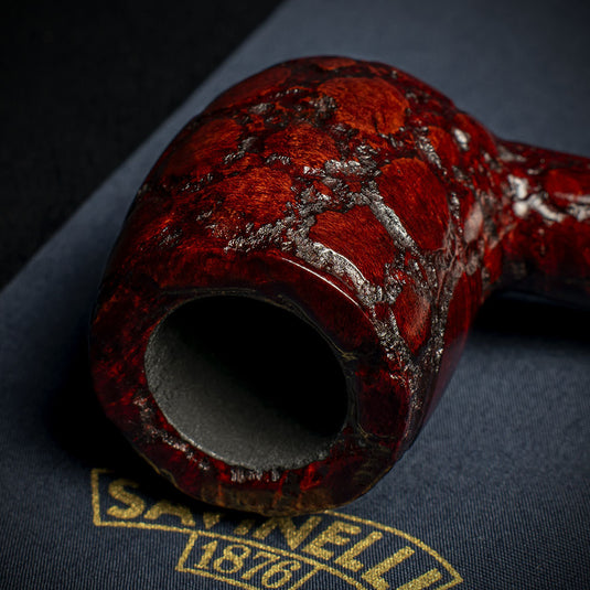 Savinelli Alligator Brown 6mm Briar Smoking Pipe - Shape 128