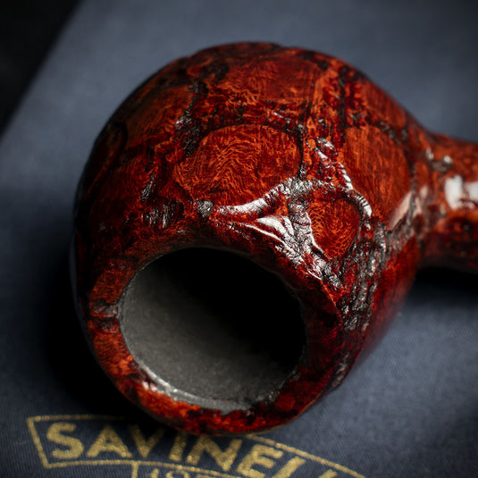Savinelli Alligator Brown 6mm Briar Smoking Pipe - Shape 207