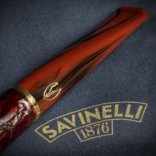 Savinelli Alligator Brown 6mm Briar Smoking Pipe - Shape 207