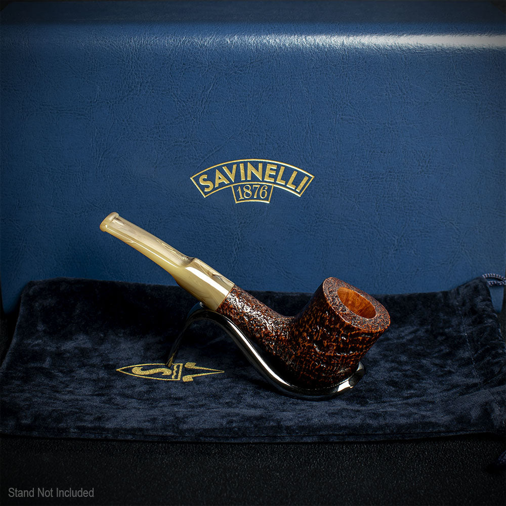SAVINELLI AutoGraph 6 新品未使用 Savinelli Autograph (Limited Edition) Sandblasted Black Briar Pipe - 0