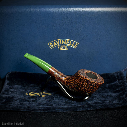 Savinelli Autograph (Limited Edition) Sandblast Brown Briar Pipe - 01