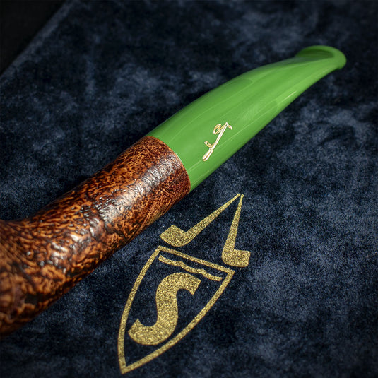 Savinelli Autograph (Limited Edition) Sandblast Brown Briar Pipe - 01