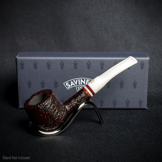 Savinelli Avorio Rustic Brown 121 - 6mm Briar Pipe