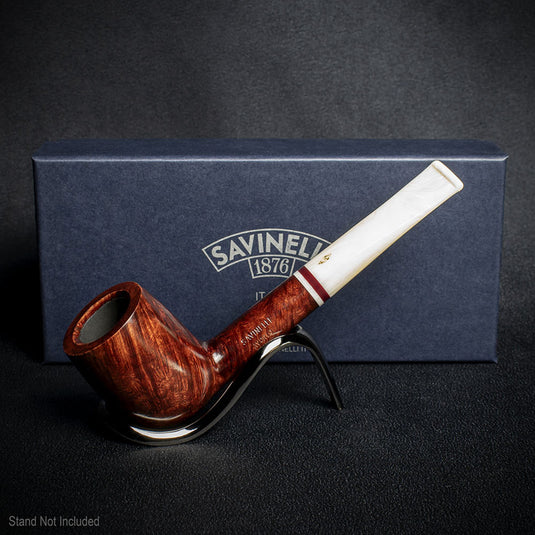 Savinelli Avorio Smooth Burgundy 111 - 6mm Briar Pipe