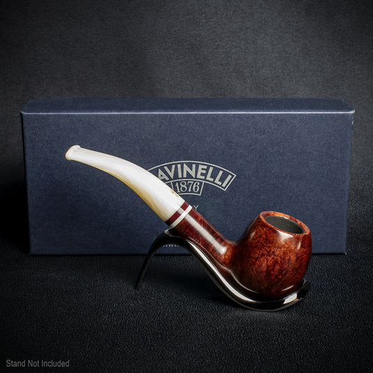 Savinelli Avorio Smooth Burgundy 626 - 6mm Briar Pipe