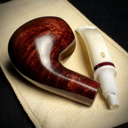 Savinelli Avorio Smooth Burgundy 626 - 6mm Briar Pipe