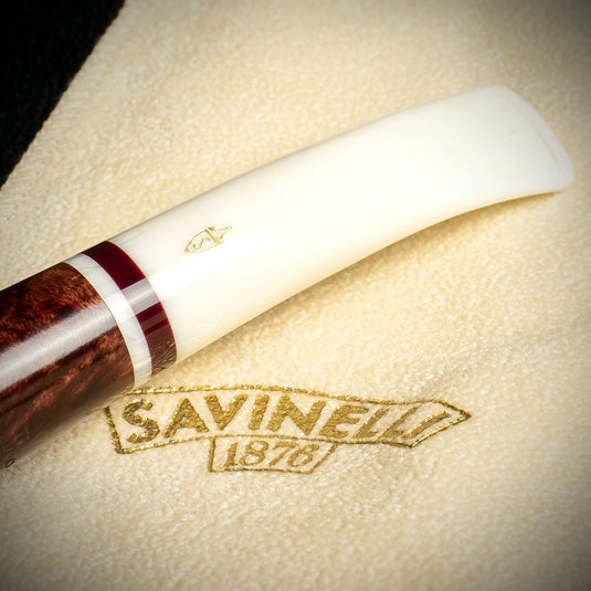Savinelli Avorio Smooth Burgundy 920 - 6mm Briar Pipe