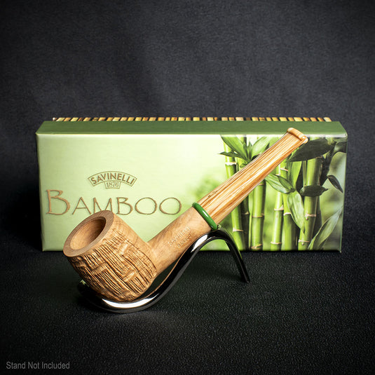 Savinelli Bamboo Rusticated Natural 106 - 6mm Briar Pipe