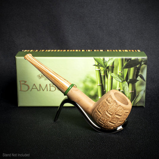 Savinelli Bamboo Rusticated Natural 207 - 6mm Briar Pipe